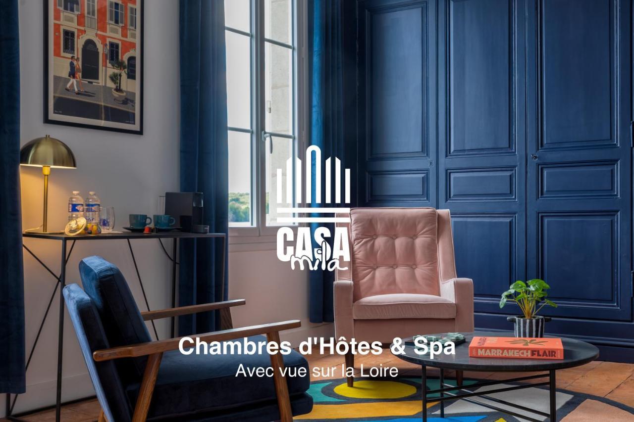 Casa Mila & Spa - Maison D'Hotes Raffinee Vue Loire, Spa & Piscine Saint-Mathurin  Экстерьер фото
